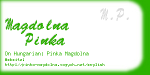 magdolna pinka business card